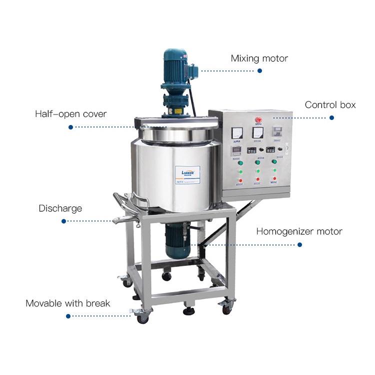 Factory Direct Shower Gel Mixer Shampoo Detergent Mixing Machine Fabric Wash Liquid Soap Making Machine