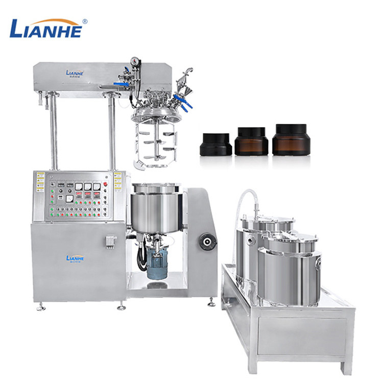 100L-1000L Vacuum Mixer Homogenizer Paste Mixing Tank Small Lotion Mixer Cosmetic Machine Cosmetics Face Cream Mixer