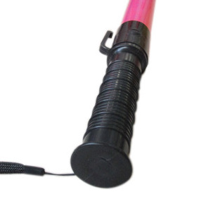 Safety chargeable LED Flashlight PC Red 40x340mm Signal Traffic Wand Strobe Mode Traffic Baton