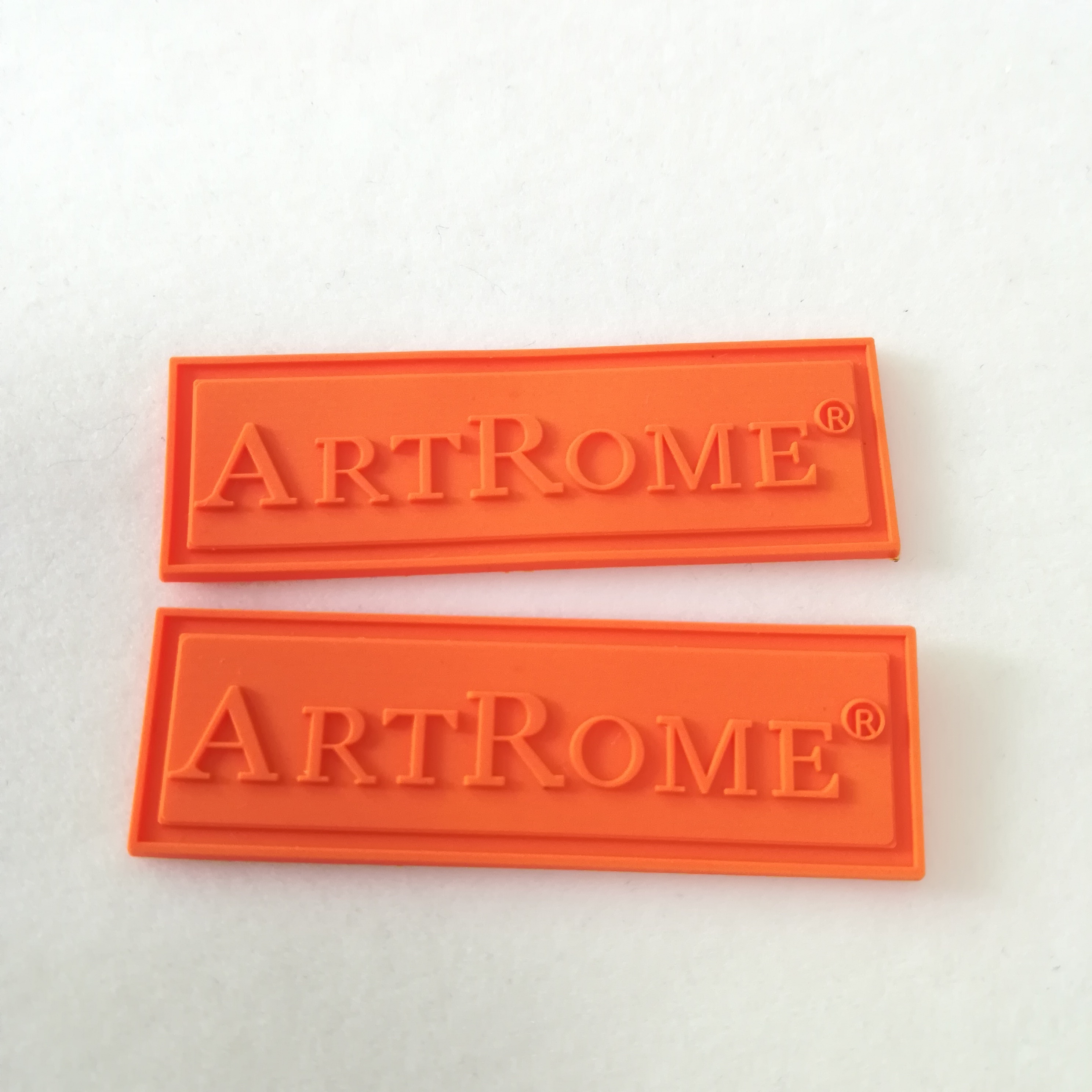 sew on fabric ecofriendly soft pvc logo material custom 3d rubber label,custom PVC rubber labels with embossed logo