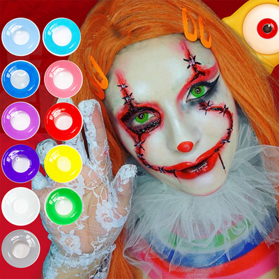 Liangguo Fresh lady Circle Block Halloween Crazy Cosplay Colored Contact Lenses