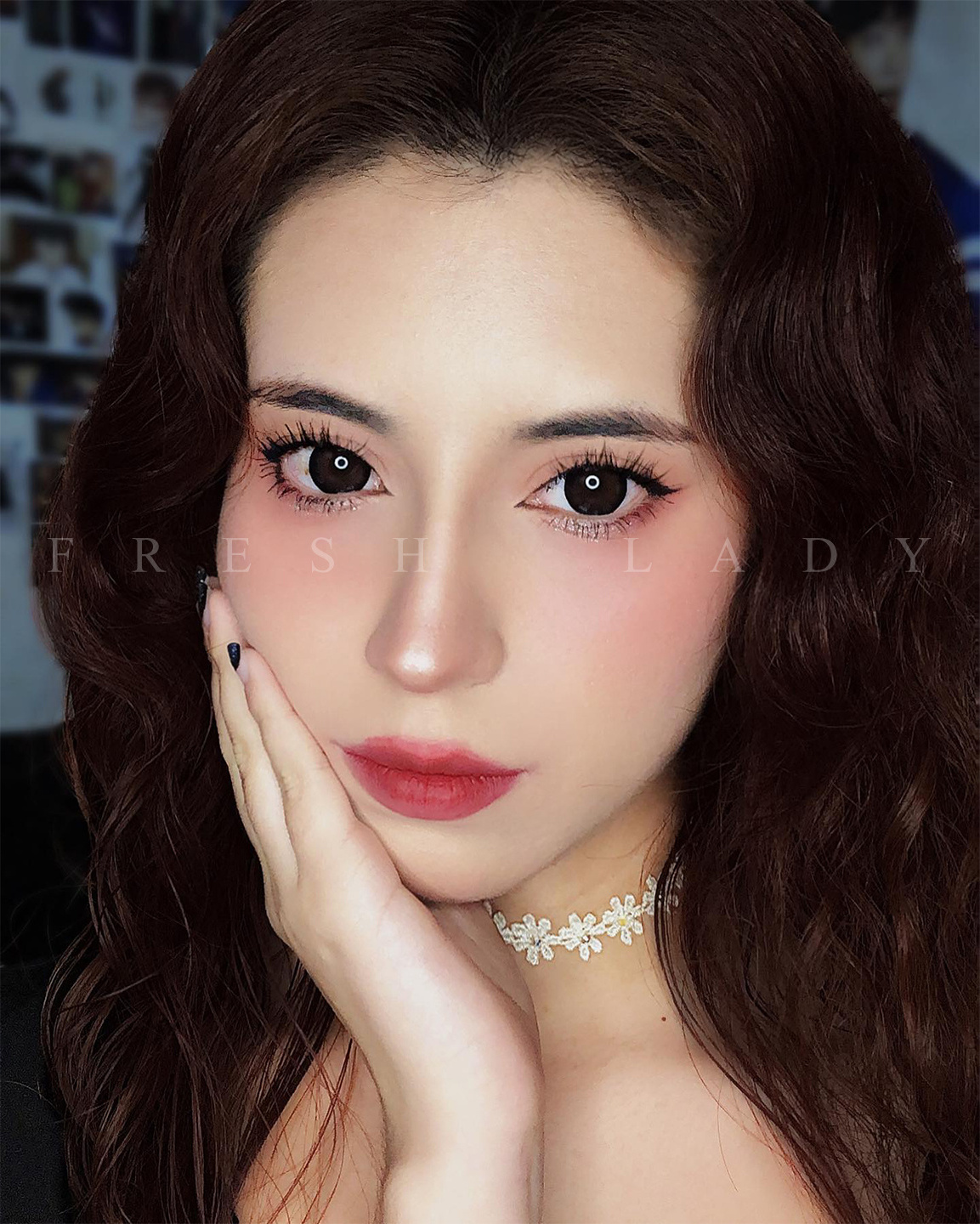 Fresh Lady Vesper Martini natural eye color cosmetic softlens small pupil contact lenses