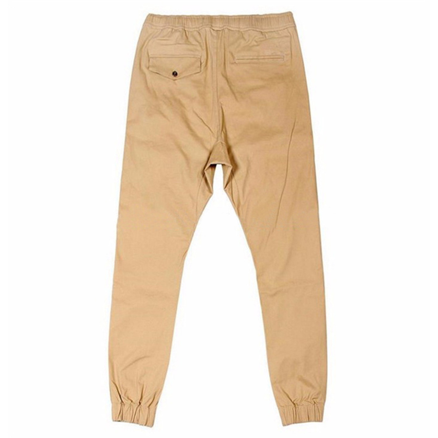 Wholesale Mens Twill Chino Cargo Baggy Sweatpants Slim Fit Jogger Pants Khaki Trousers For men