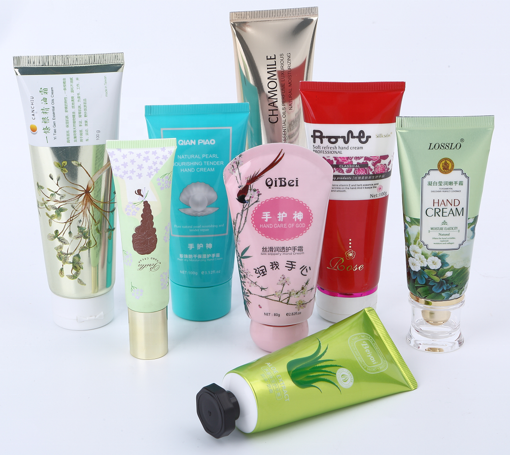 Direct manufacturer  empty  Hand Cream tube laminated Plastic Soft Tube Cosmetic cream Packaging