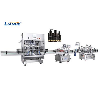 Professional Shampoo Dish Wash Liquid Soap Filler Bottling Labeling Liquid Filling Capping Machine