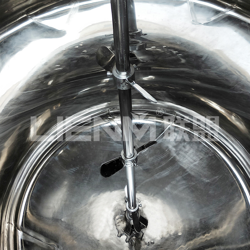 LIENM Electric Stirring Sealed Storage Tank Stainless Steel Mixing Tanks With Agitator Perfume Chemical Liquid Storage Tank