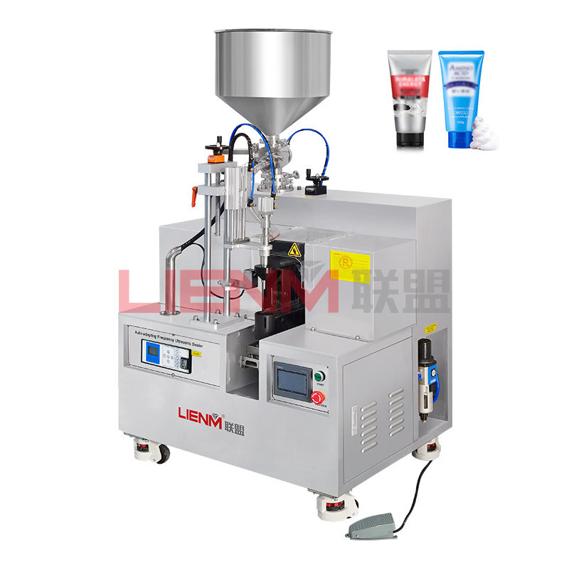 LIENM Ultrasonic Soft Tube Filling and Sealing Machine Manual Cosmetic Plastic Tube Filling and Sealing Machine