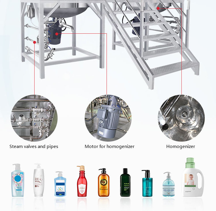 LIENM Chemical Liquid Mixing Machine Facility For Liquid Detergent Shampoo Automatic Liquid Fertilizer Mixing Machine