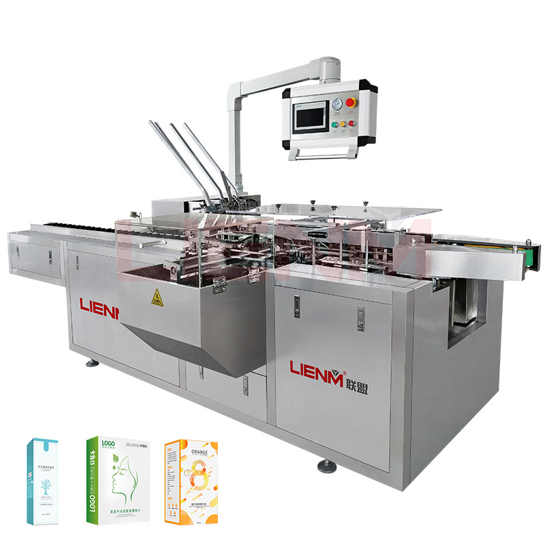 Fully Automatic Cartoning Machine Carton Box Forming Carton Packaging Sealing Machine for Food and Cosmetics Industry