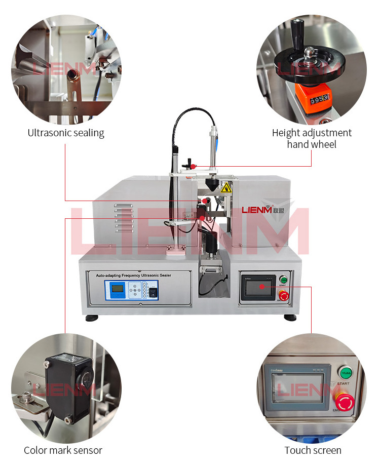 LIENM Ultrasonic Tube Sealing Machine Cosmetic Cream Plastic Aluminum Tube Manual Tube Sealing Machine