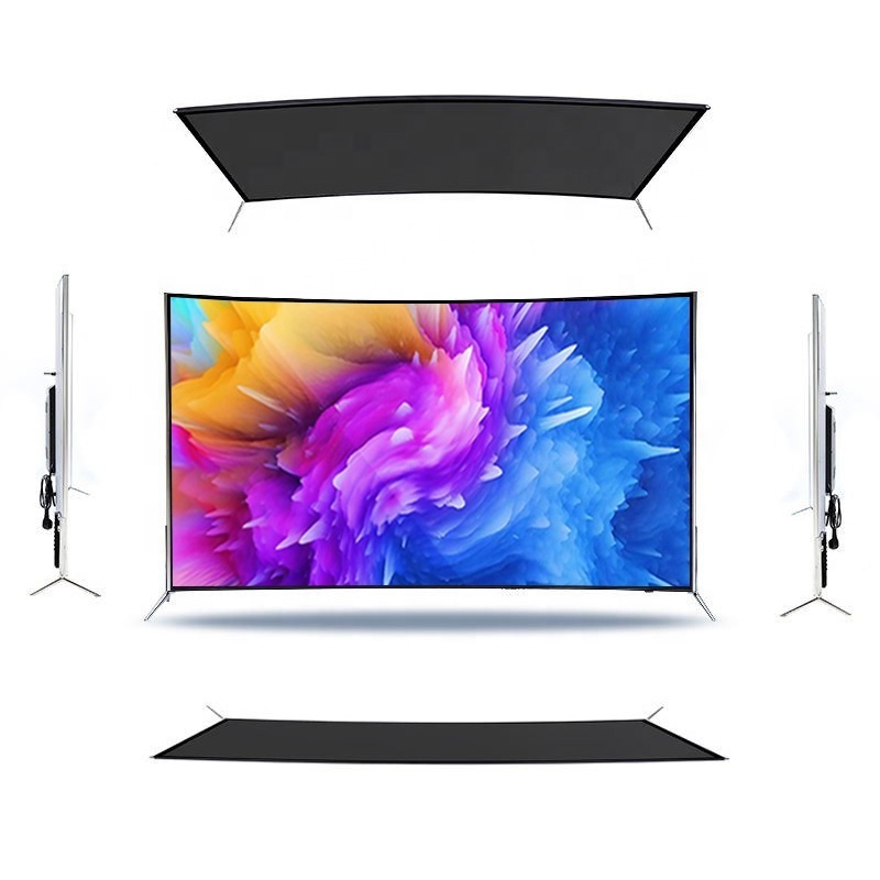 Factory OEM LED Television 4K 75 inch Curved Smart TV 4K Big Screen Ultra HD 75 inch TV