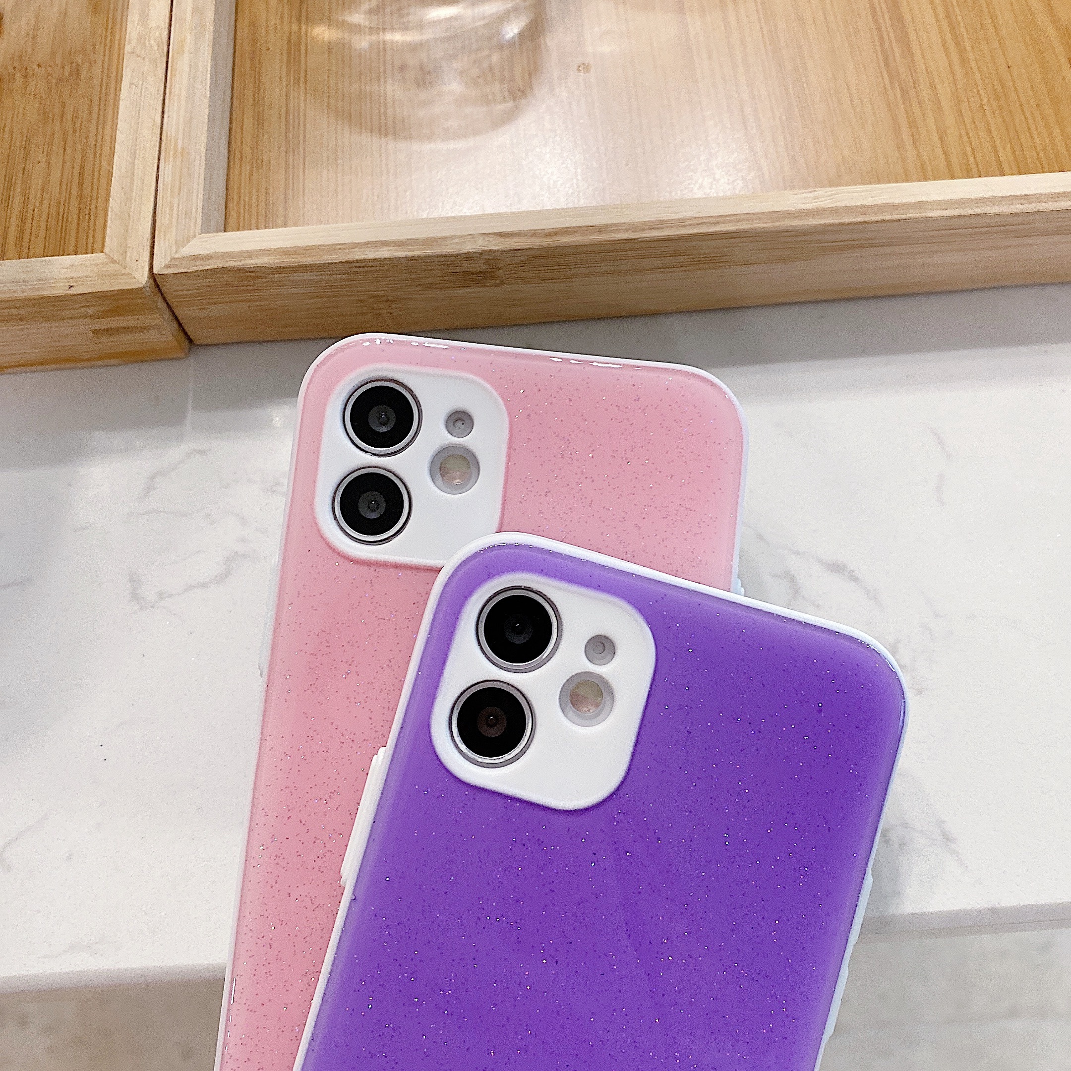 huawei P30 P40 P50 NOVA 7 8 PRO MATE 40  for fashion simple candy color soft tpu pc mobile back cover jelly phone case