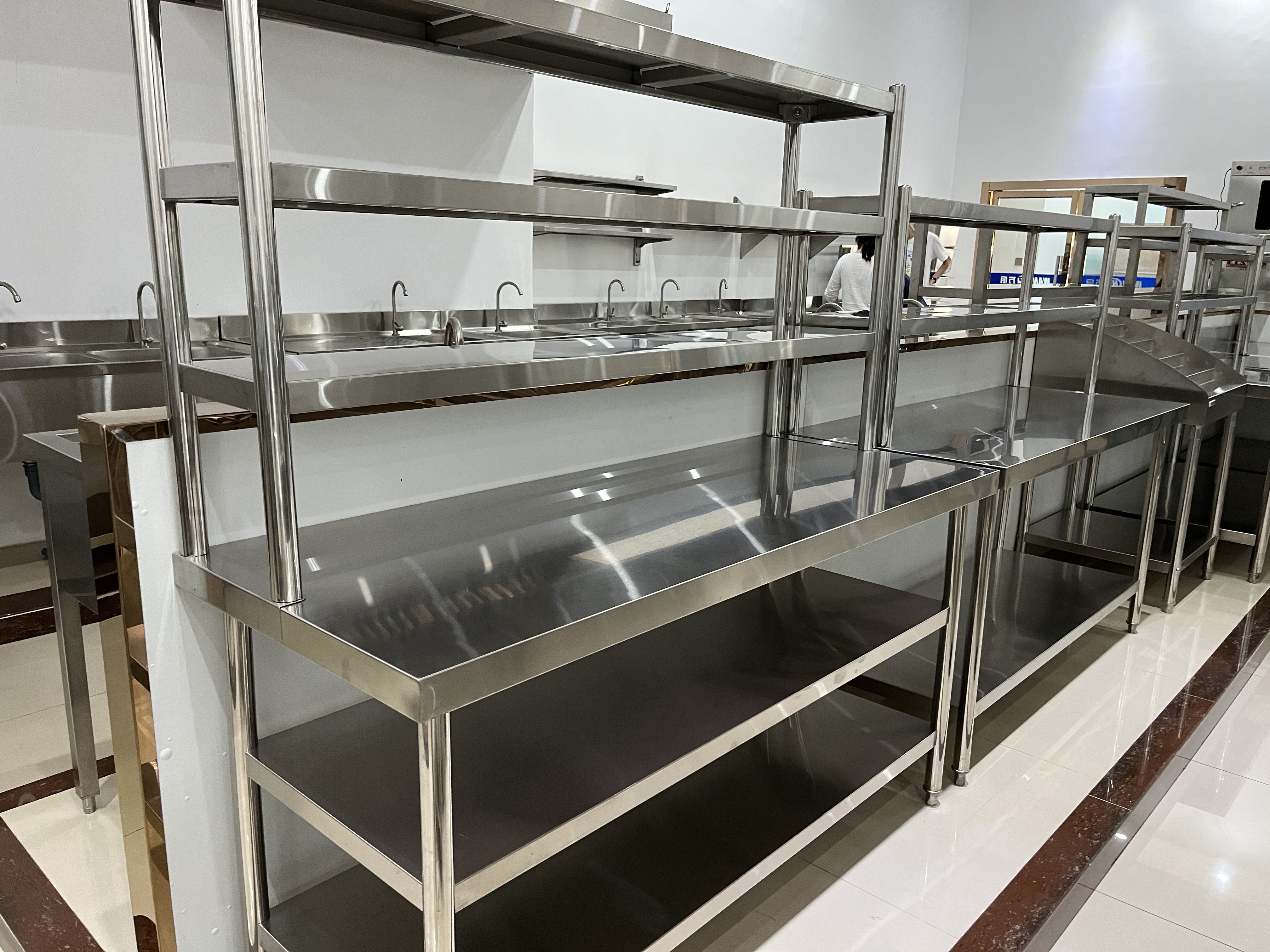 201 304 commercial free standing stainless steel kitchen laboratory sink work tables