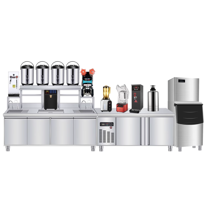 All Set Bubble Tea Equipment Bar Milk Tea Counter for Bubble Tea Shop restaurant bar counter design