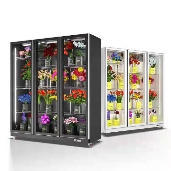 flower fridge display chiller stand cooler