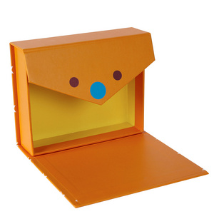 Orange Color Magnetic Lid Cardboard Paper Gift Box Packaging Wholesale