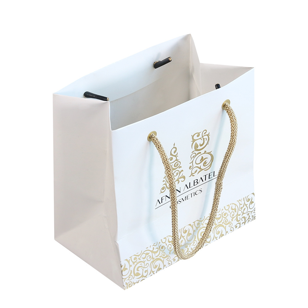 Christmas Gift Victoria Secret Printed Lavender Luxury Packaging White Paper Shopping Bags With Logo For Flower