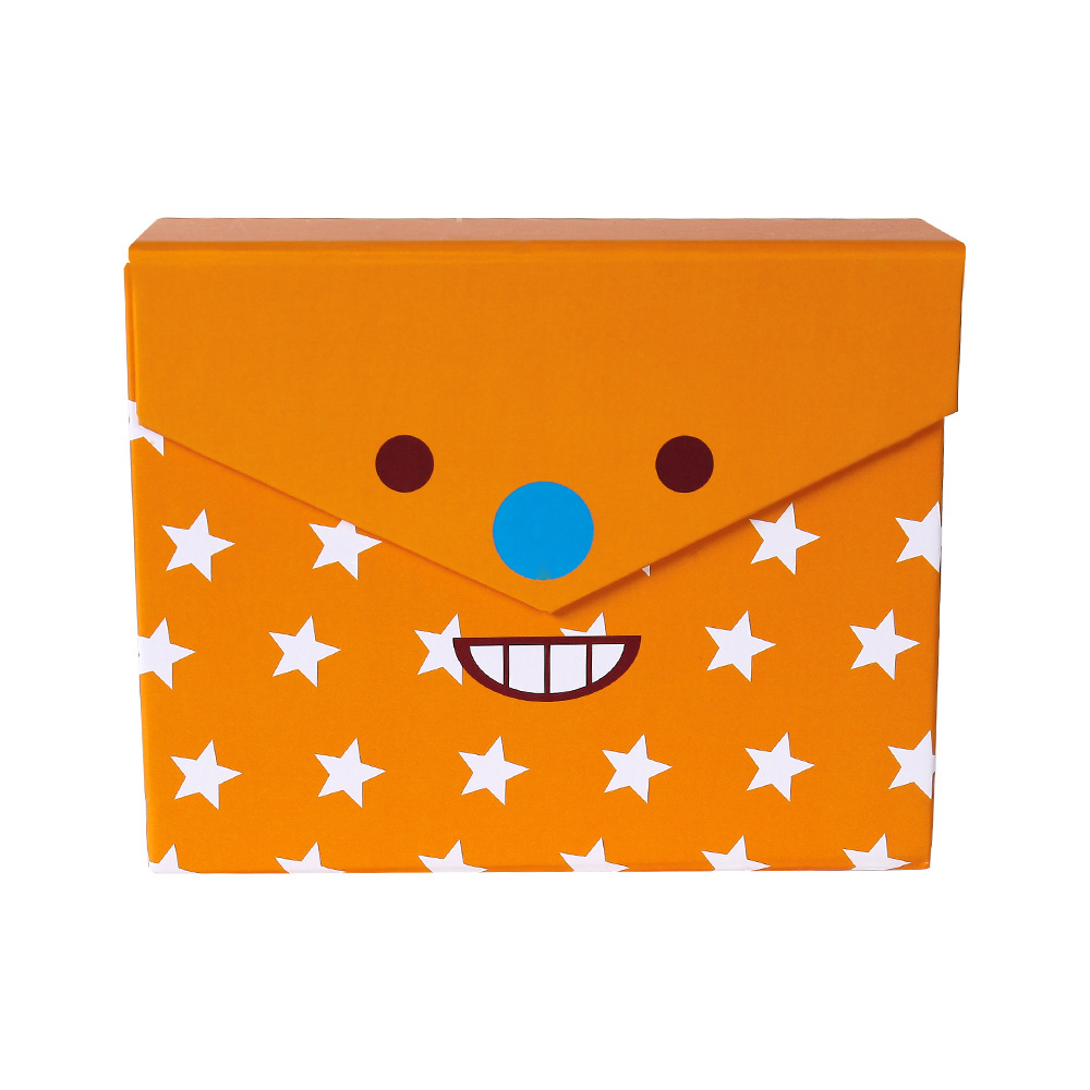 Orange Color Magnetic Lid Cardboard Paper Gift Box Packaging Wholesale