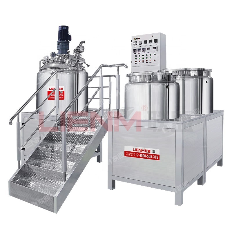 Vacuum Mixer Tank Ointment Production Emulsificante Salad Dressing Snail Cream Making Machine