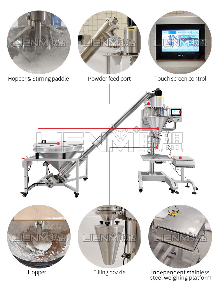 Powder Filling Machine Tube Filling and Sealing Machine Milk Plastic Factory Fill Machinery Supplier Powder Pellet Liquid 1-100g