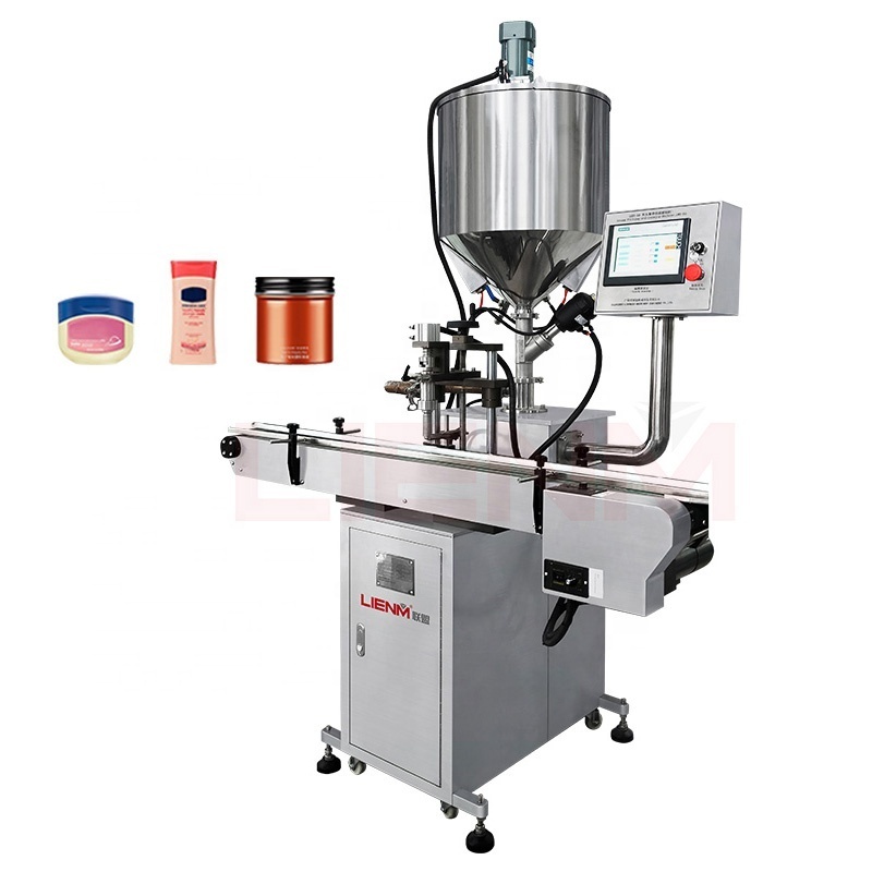 Factory High Viscosity Paste Filling Machine Constant Temperature Filler Hair Wax Stick Hopper Ointment Oil Filling Machine 45L