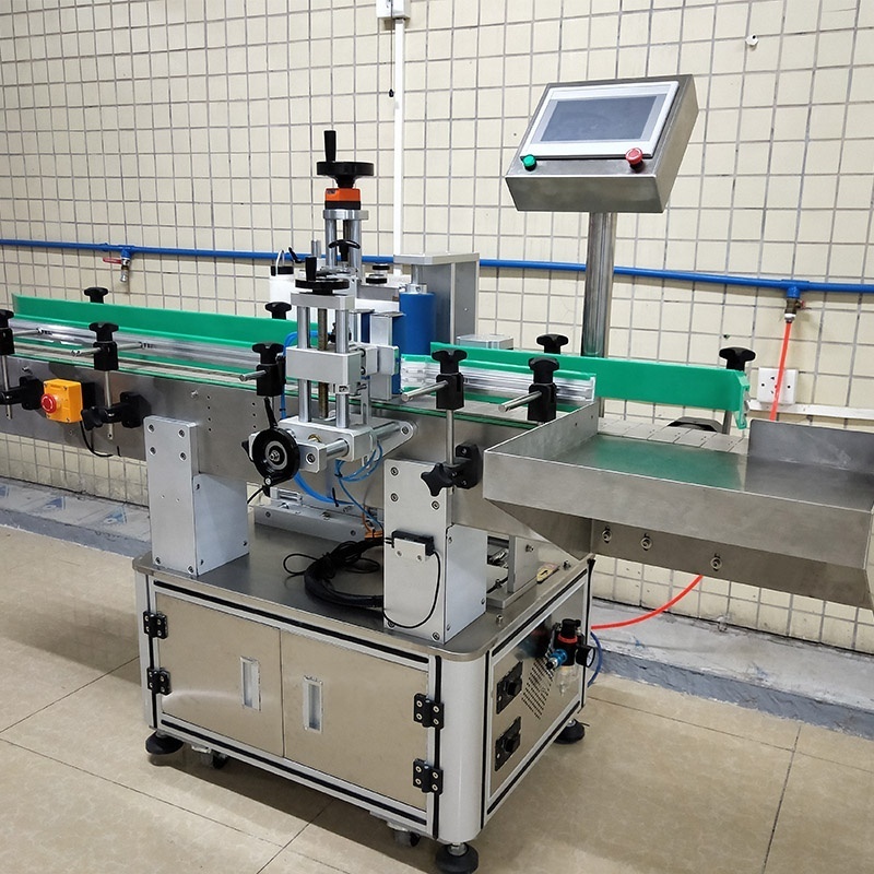 Automatic Flat Single Pvc Opp Bopp Labeling Machine Round Bottles Beer Can Tube Sticker Plastic Bottle Label Printing Machine