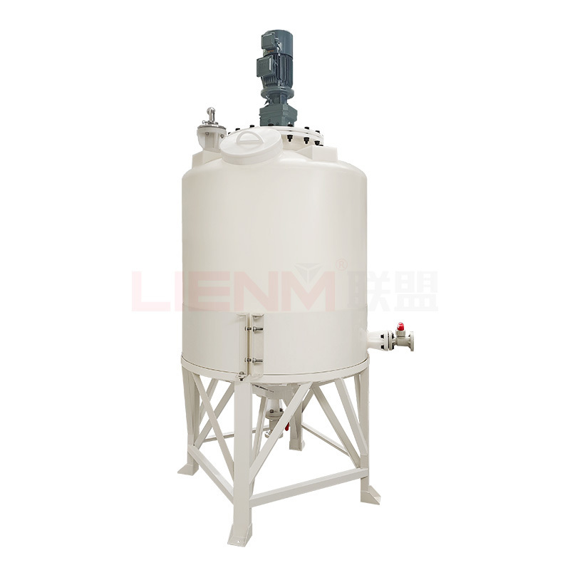 Factory Wholesale Plastic Mixing Tank with Agitator Toilet Cleaner Bleach Disinfectant Making Machine