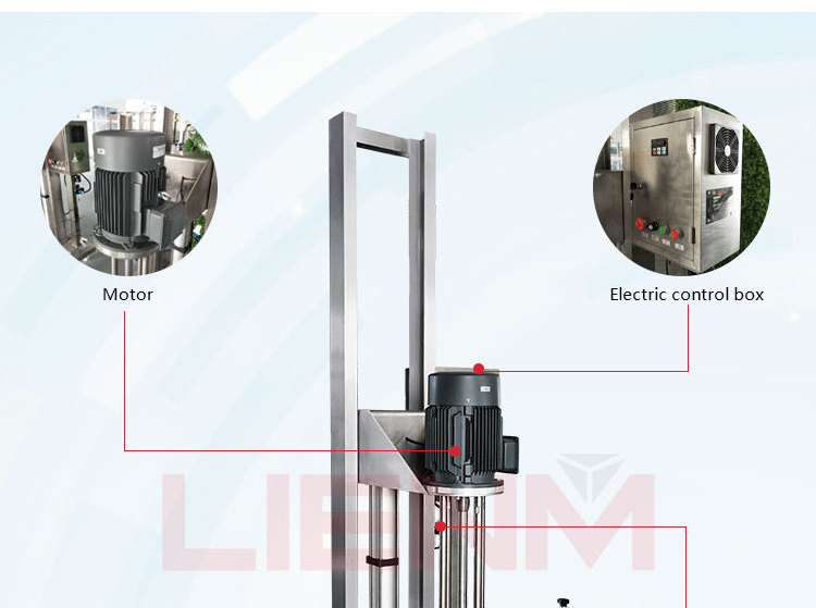 Factory high shear emulsifier mixer automatic machine emulsifier cpsmetic laboratory homogenized emulsifier