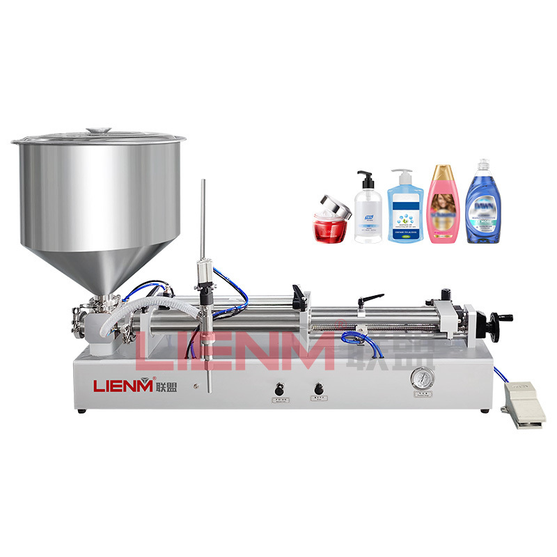 Factory Price Semi-Automatic Bottle Honey Pneumatic Filling Machine Liquid Soap Detergent Filling Machine