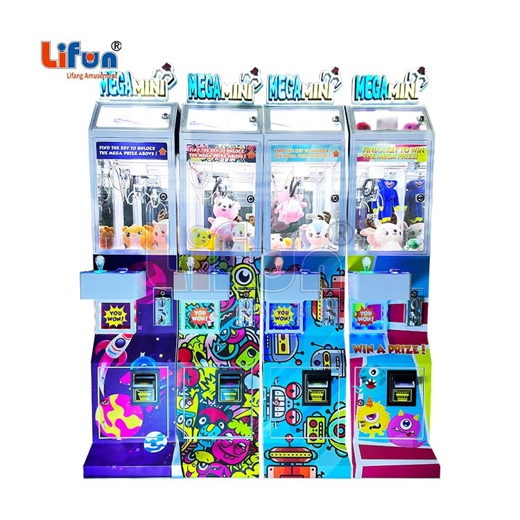 Lifun Small Claw Crane Machine Arcade Toys Plush Coin Operated Games Mega Mini Claw Machine