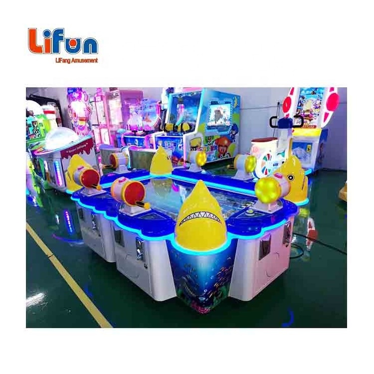 Guangzhou Factory Child Playground Arcade Coin Operated 6 Players Kids Fish Game Machine Enter