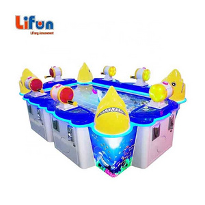 Guangzhou Factory Child Playground Arcade Coin Operated 6 Players Kids Fish Game Machine Enter