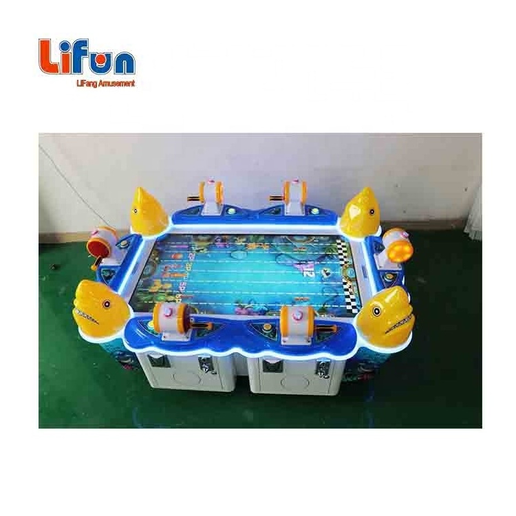 Guangzhou Factory Child Playground Arcade Coin Operated 6 Players Kids Fish Game Machine Enter