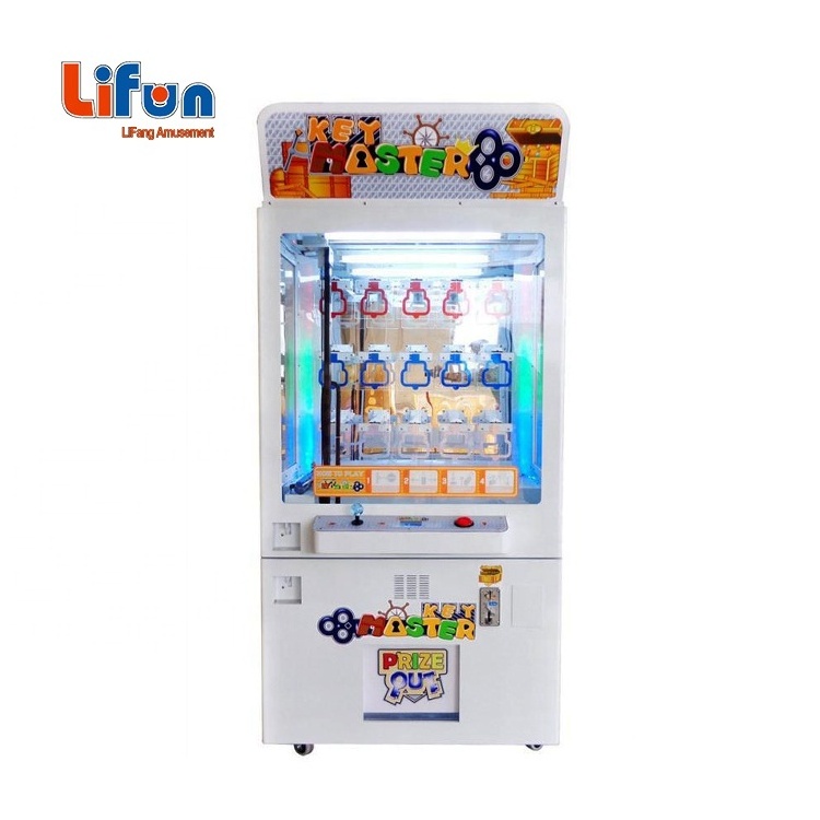 Factory Wholesale Coin Operated push keyhole Prize Vending game machine Golden Key Master Machine With Bill Acceptor