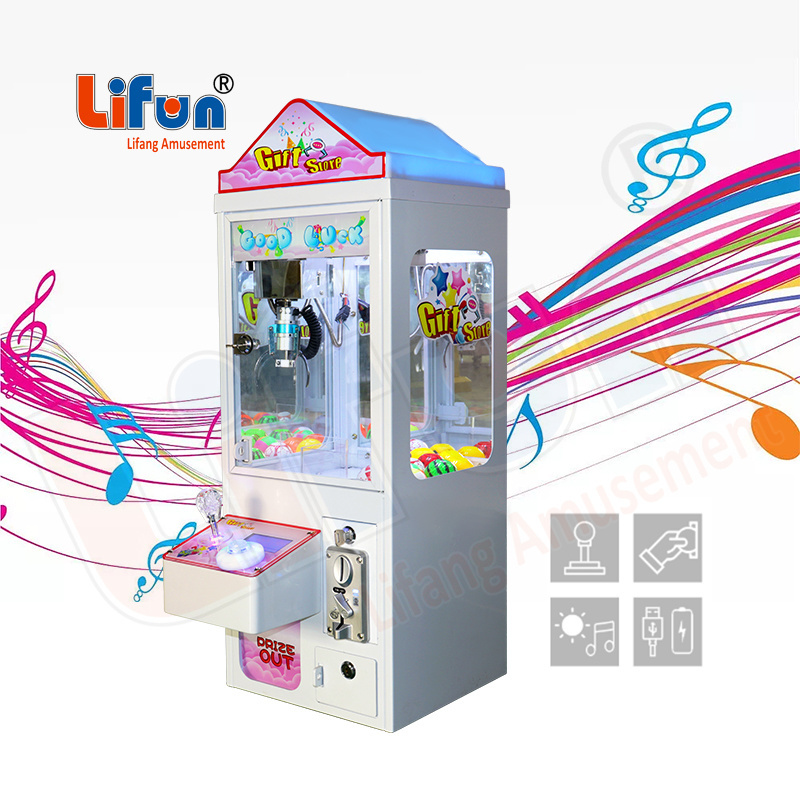 guangzhou lifun small doll claw crane machine mini claw machine table top coin operated claw machine for kids