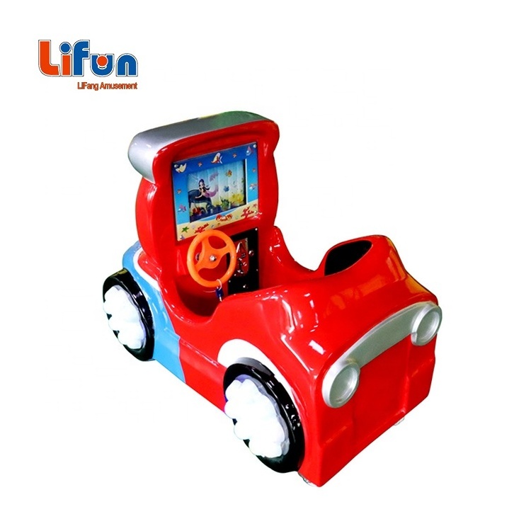 Eco-friendly Coin Operated Baby Car Kiddie Rides Swing Games Video Game Machine For Shopping Mall