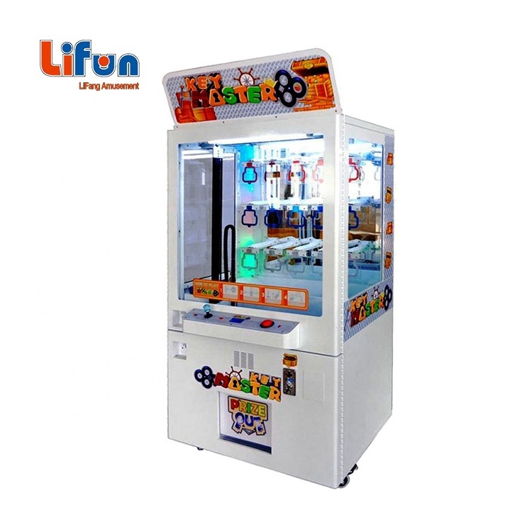 Factory Wholesale Coin Operated push keyhole Prize Vending game machine Golden Key Master Machine With Bill Acceptor