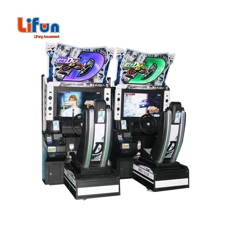 A02 Low Price Electronic race car Video Simulator Coin Operated Initial D 8 Car Racing Arcade Game Machine For Game Center