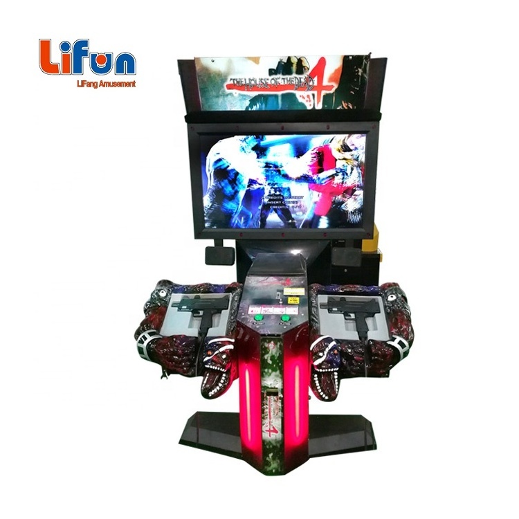 C01 High Quality Amusement Zone Video Gun Sminulator Coin Operated House Of The Dead 4 Arcade Shooting Game Machine