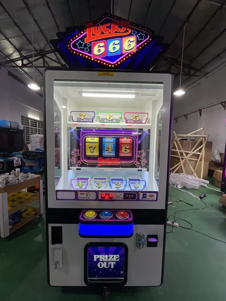 2023 Factory Direct Sale Indoor Amusement Center Coin Operated Lucky 666 Arcade Game Machine Lucky Spin Prize Machine For Sale