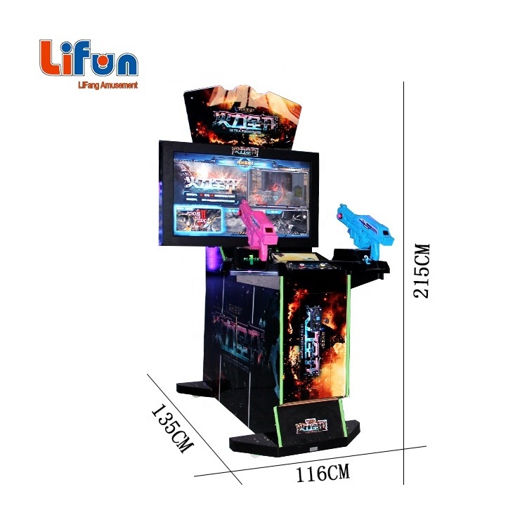 Coin Operated kids Shooting game machine Aliens Extermination Ultra Firepower Arcade children Shooting Game Machine