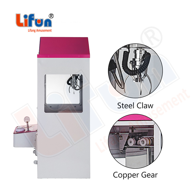 guangzhou lifun small doll claw crane machine mini claw machine table top coin operated claw machine for kids