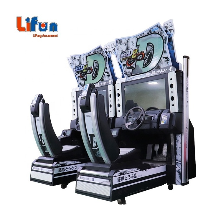 A02 Low Price Electronic race car Video Simulator Coin Operated Initial D 8 Car Racing Arcade Game Machine For Game Center