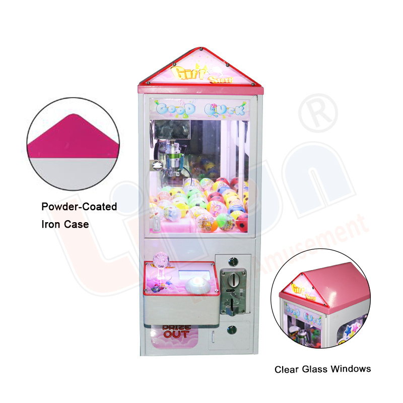 guangzhou lifun small doll claw crane machine mini claw machine table top coin operated claw machine for kids