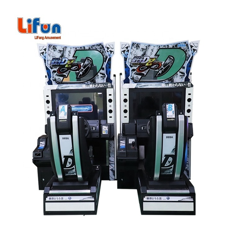 A02 Low Price Electronic race car Video Simulator Coin Operated Initial D 8 Car Racing Arcade Game Machine For Game Center