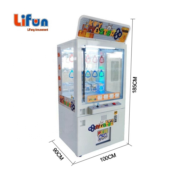 Factory Wholesale Coin Operated push keyhole Prize Vending game machine Golden Key Master Machine With Bill Acceptor