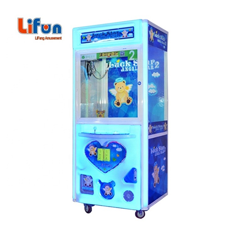 coin operated Prize doll gift crane game Machine Lucky Star Arcade Stacker Game Toy Crane Claw Vending Machine