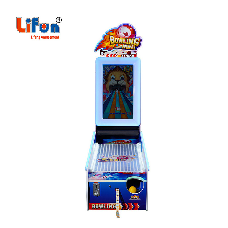 indoor coin operated rolling ball bowling game machine children ticket redemption arcade kids bowling ball skill game machine