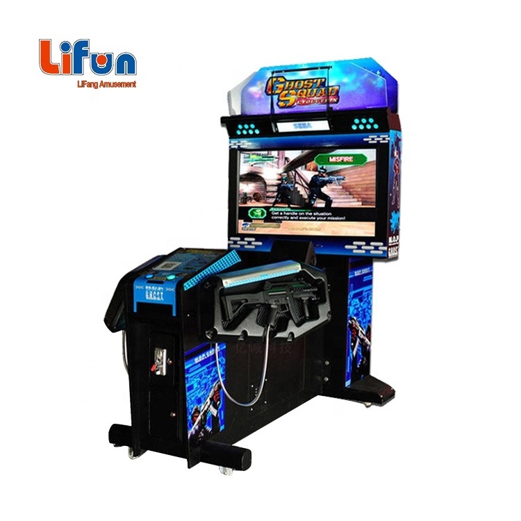 2 Player coin operated Ghost Squad gun shooting Game machine indoor amusement gun Simulator shoot game for game zone