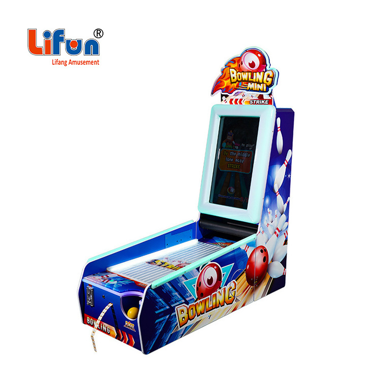 indoor coin operated rolling ball bowling game machine children ticket redemption arcade kids bowling ball skill game machine